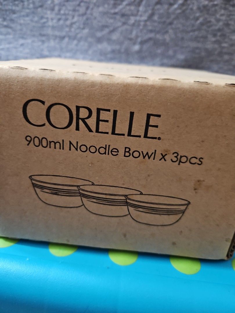 Corelle Red Stripe Bowl - Brand New - 3 bowls i a box