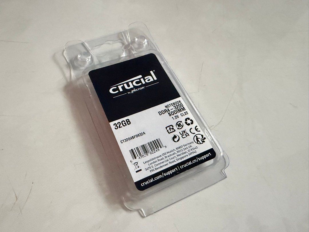 Crucial 32GB DDR4-3200 SODIMM RAM