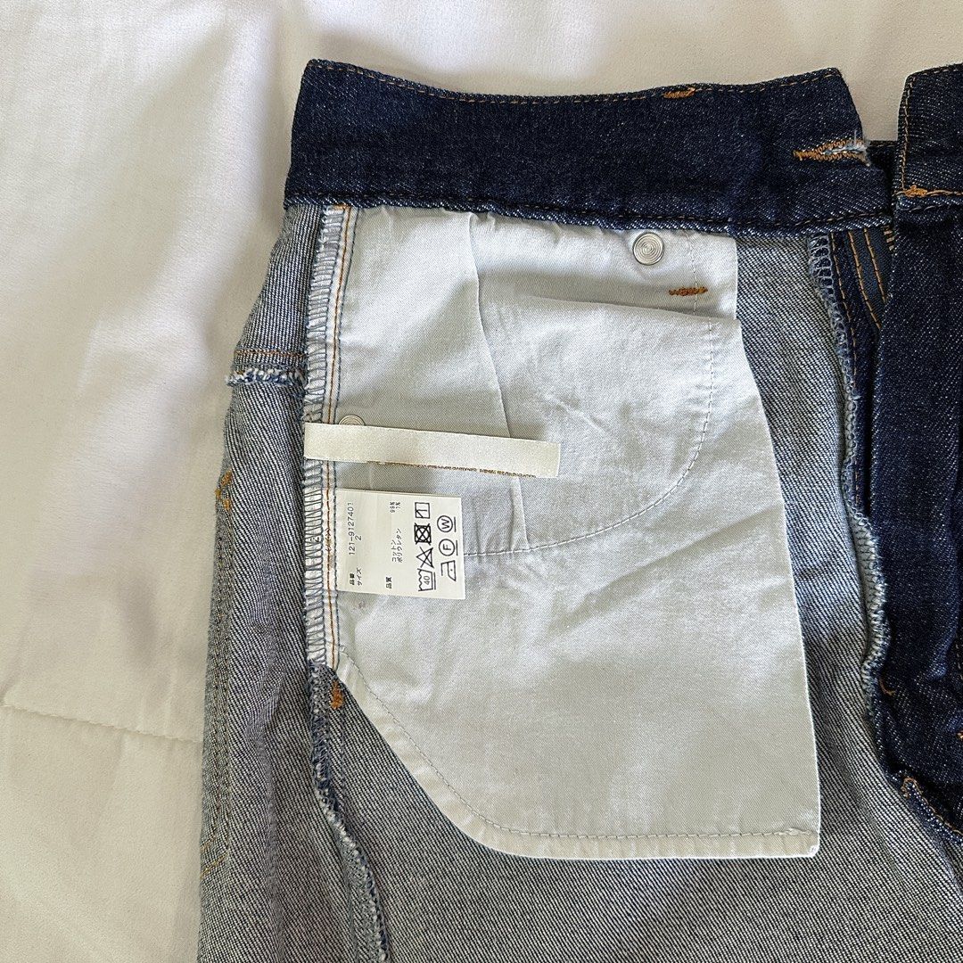 Dark Wash Long Denim Skirt (Category: Skirts) located in Bulacan. Submitted by amandddda (Listing ID 1435433363, Image 3). Description: • fits S, super flattering silhouette • waist 33 in, length 76 in • thrifted from Japan, tag says Edit Cologne rfs: not my size mode of payment: gcash location: bulacan.