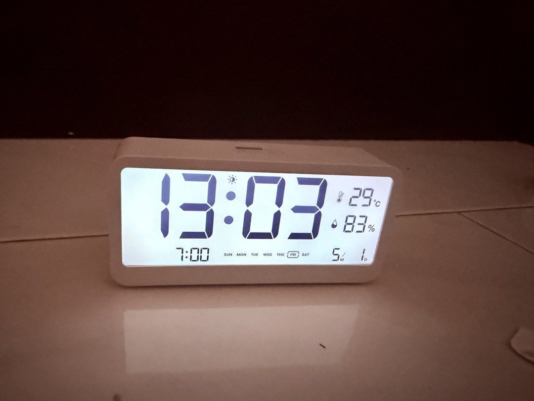 Digital Alarm Clock with Background Light