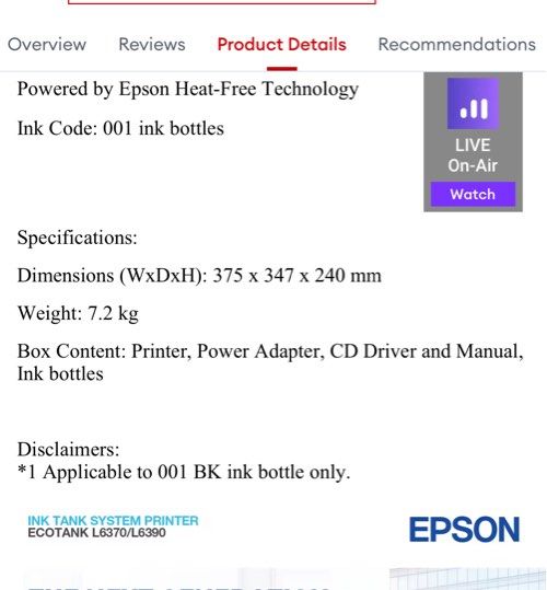 Epson EcoTank L6370 All-in-One Printer442009484127774724