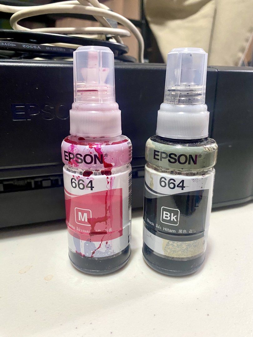 Epson L120 printer (Category: Printers, Scanners & Copiers) located in Cebu City. Submitted by cprmd (Listing ID 1435454730, Image 2). Description: FOR SALE: Epson L120 printer - Fully functional and with complete wires - Still with ink inside all 4 ink tanks - ISSUE: Needs head cleaning kay dry na sa sulod. - FREEBIES: Magenta and Black refill ink bottles - PRICE: 3,000 (slightly negotiable) - For pickup only @ Parkmall or SM JMall.