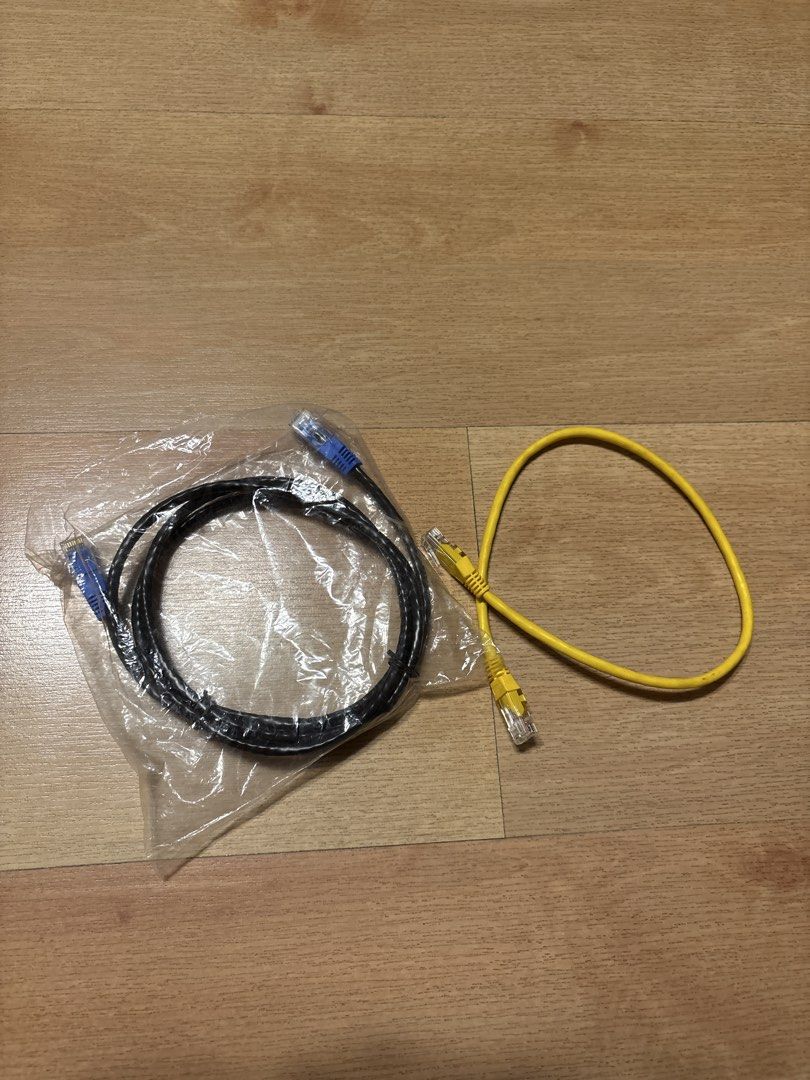 Ethernet Cables - Black and Yellow442341822825779200