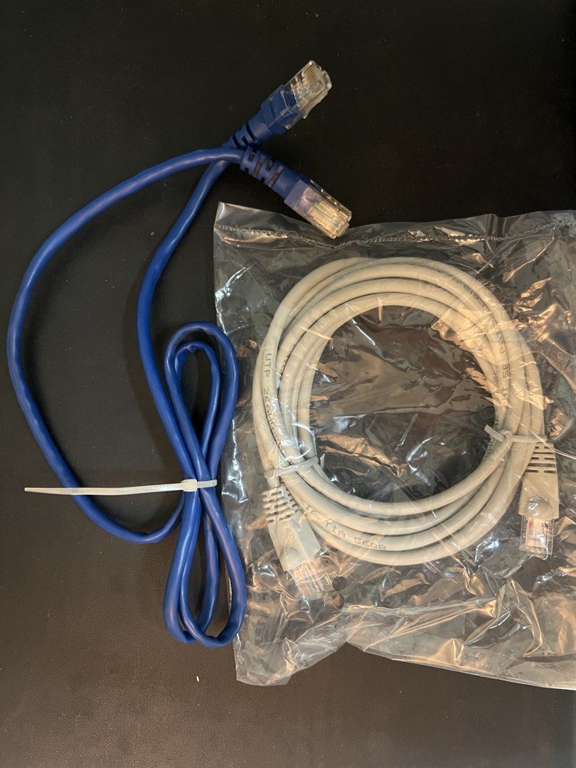 Ethernet Cables - Blue and Grey442341823947755520