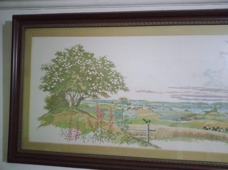 Farm Land Cross Stitch with Frame Wall Decor (Category: Frames & Pictures) located in Quezon City. Submitted by a-embee (Listing ID 1435480146, Image 3). Description: SIZE: 6 ft Length 71 inches Width 33 inches.