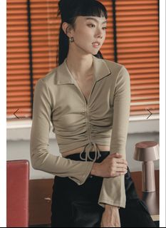 knee length dresses for ladies Weslie Long Sleeve Knit Mini Dress Red main image 1