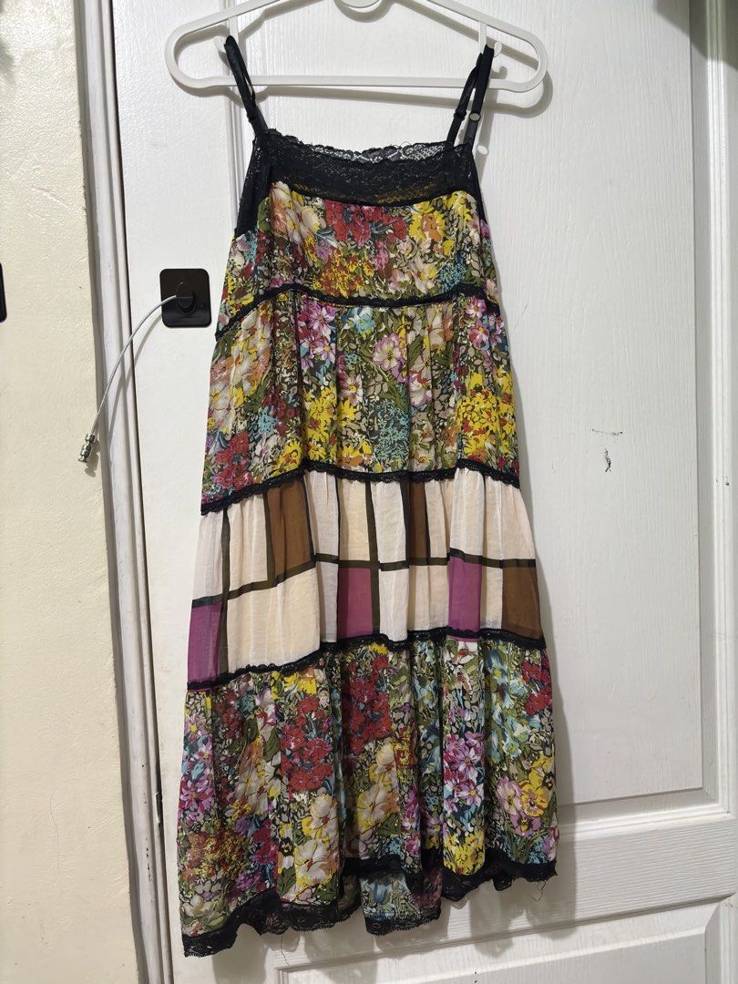 Floral Print Spaghetti Strap Dress (Category: Dresses) located in Manila. Submitted by kykynsss (Listing ID 1435369740, Image 1). Description: Preloved Dress. Decluttering. For pick up only. Brgy La Paz Makati City.