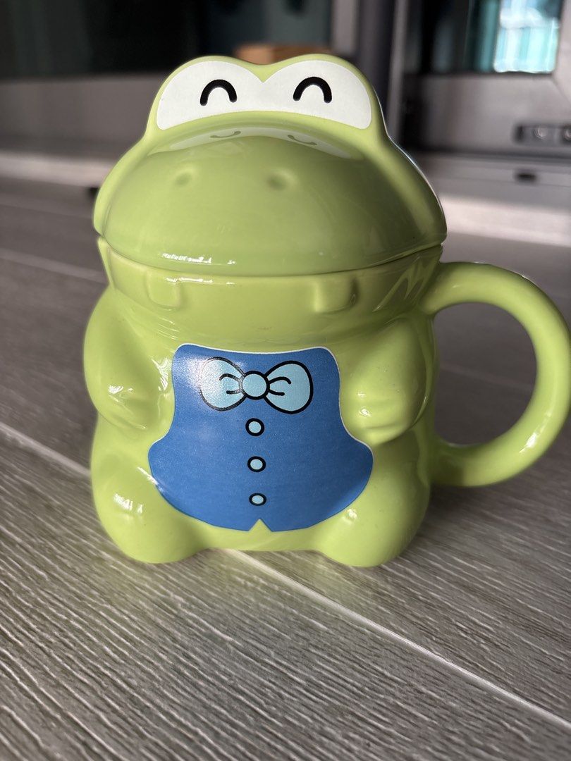 Frog Ceramic Mug with Lid