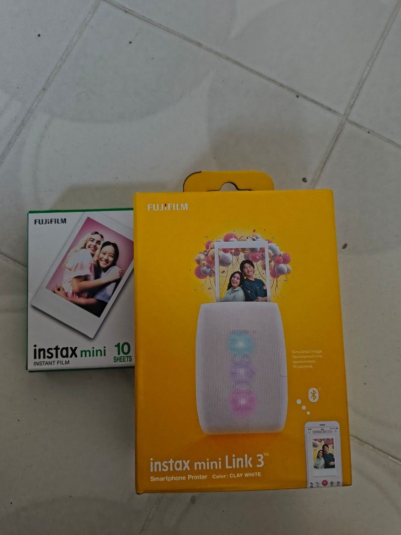 Fujifilm Instax Mini Link 3 Smartphone Printer - Clay White442009479577620480