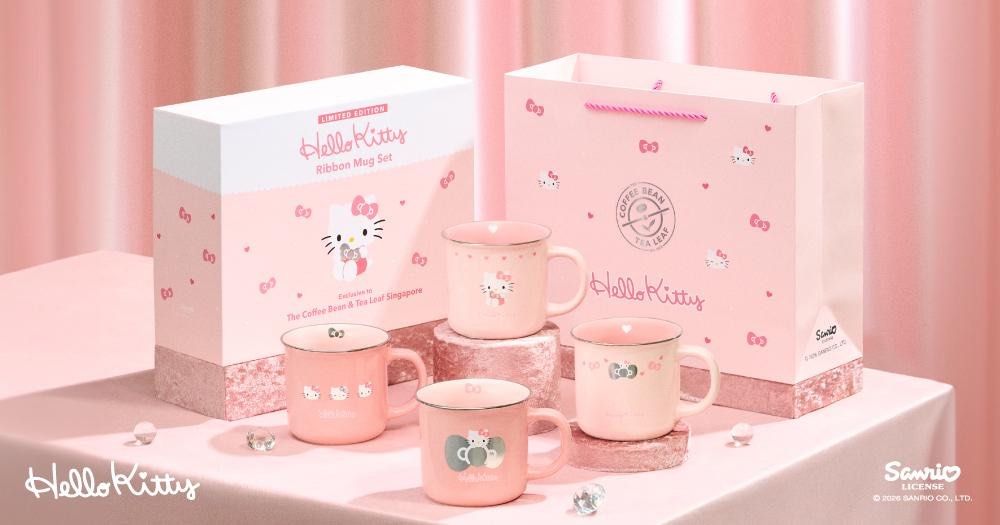 Hello Kitty Coffee bean & tea leaf Mug Set - Limited Edition
