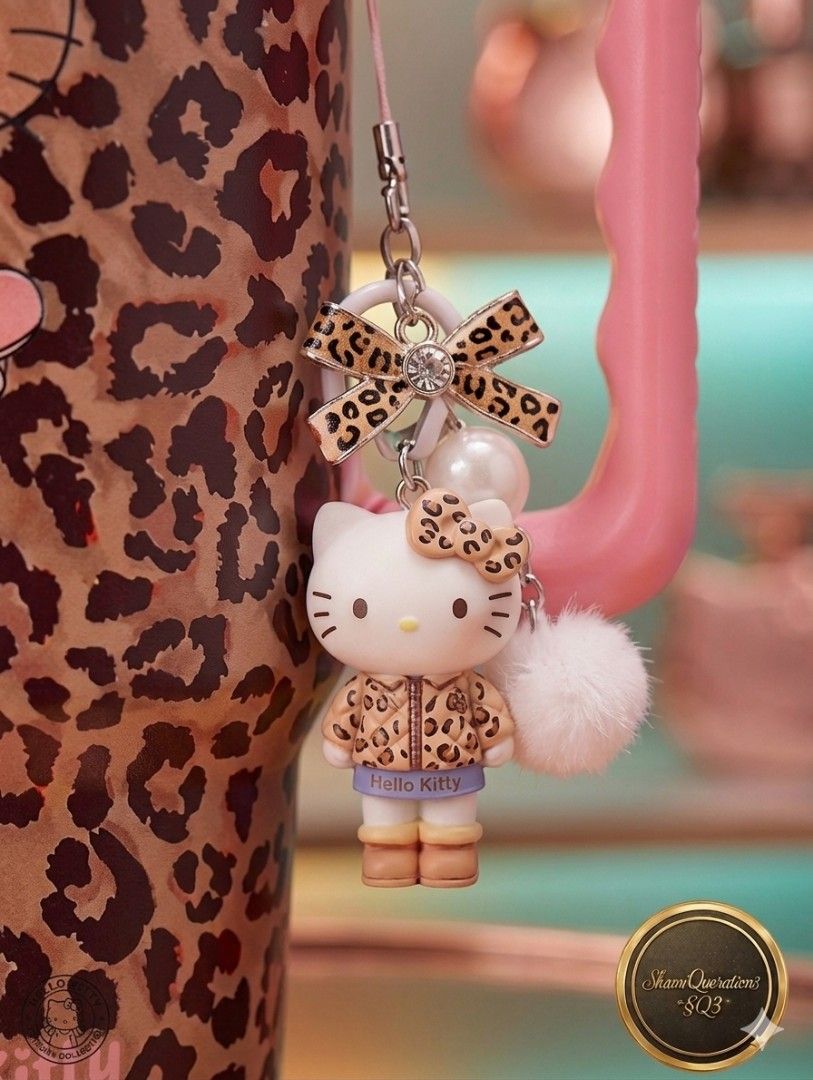 Hello Kitty Leopard Print Tumbler with Accessories442313844458137601