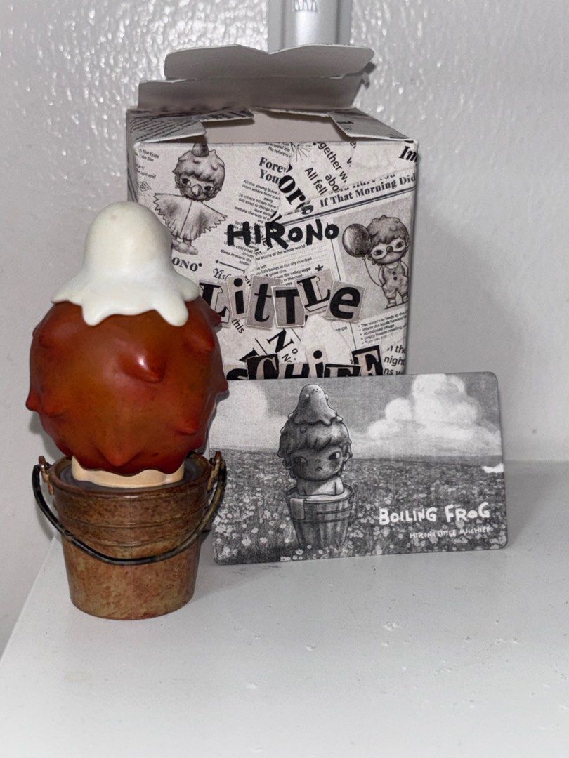 Hirono little mischief boiling frog (Category: Designer & Blind Box Toys) located in Manila. Submitted by shk_20 (Listing ID 1435410215, Image 2). Description: No foil MOP : GCASH SHIPPING : J&T.