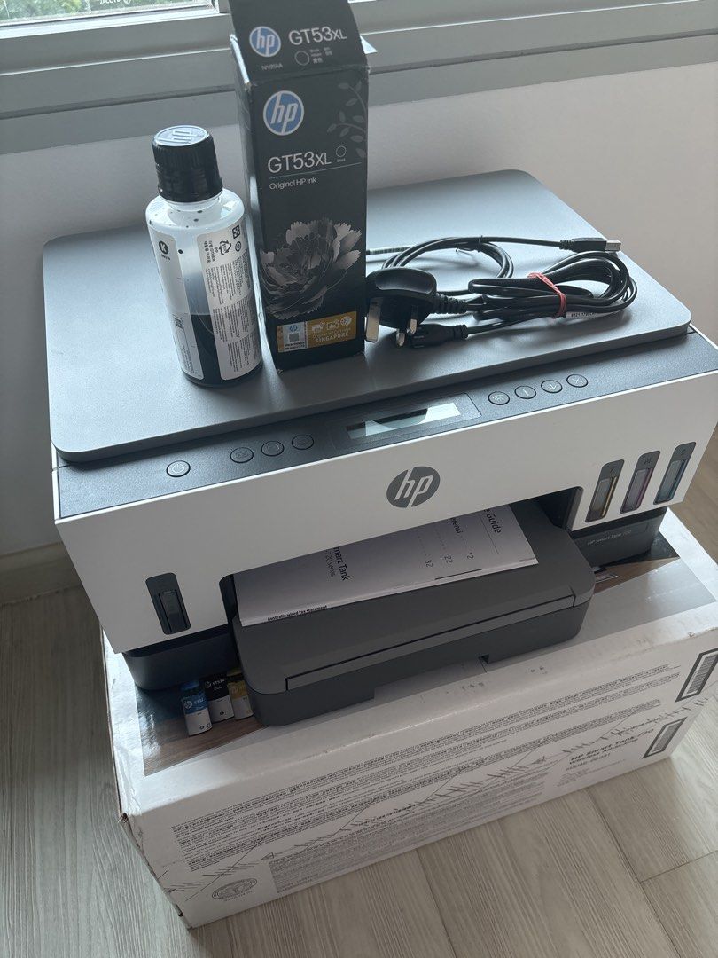 HP Smart Tank 720 Printer with GT53XL Black Ink
