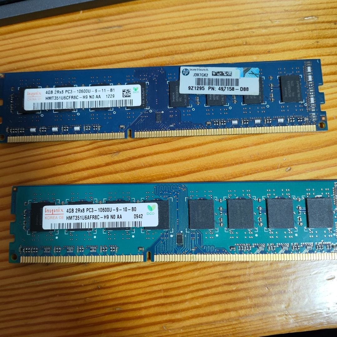 Hynix DDR3‑1333 4 GB RAM (PC3‑10600U)