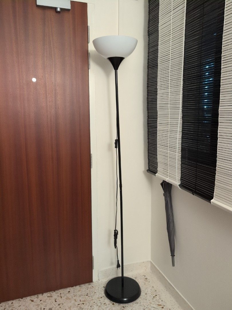 IKEA Floor Lamp - Black and White