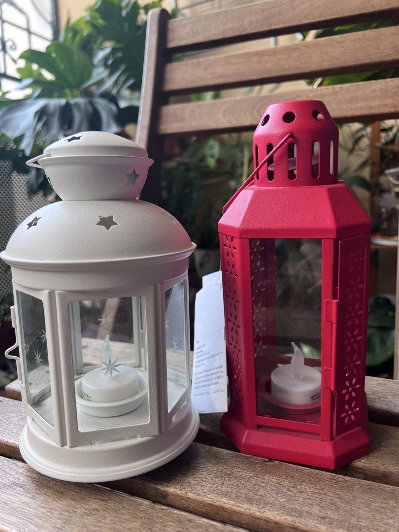 IKEA Lanterns with LED Candles