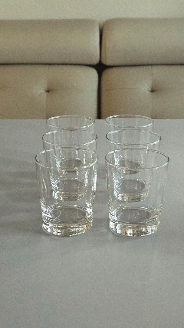 IKEA Set of 6 Clear Drinking Glasses442085254387486720