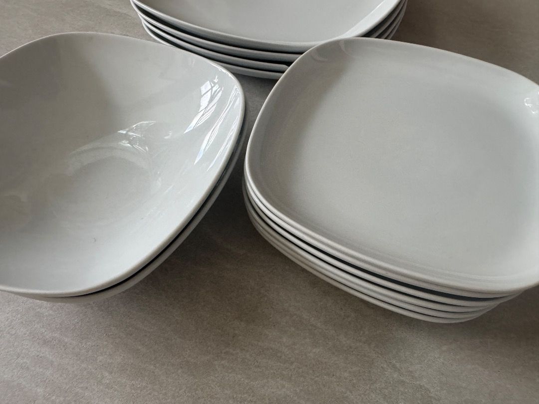 IKEA white square dinnerware Set441844146551531520