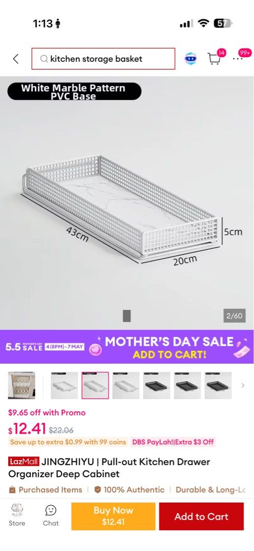 JINGZHIYU Pull-out Kitchen Drawer Organizer441969680571453440