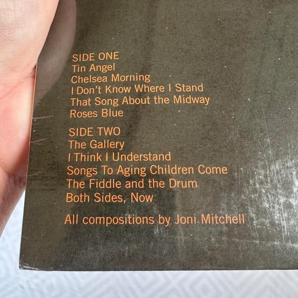 Joni Mitchell CLOUDS Orange LP Vinyl (Category: Vinyls) located in Katipunan. Submitted by fhebnadela (Listing ID 1435513296, Image 2). Description: brand new.