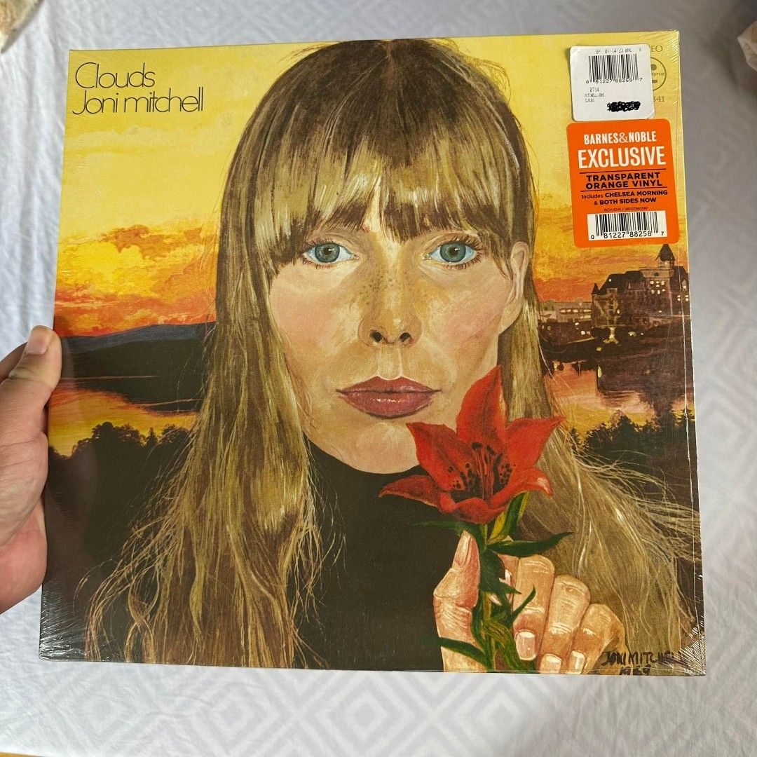 Joni Mitchell CLOUDS Orange LP Vinyl (Category: Vinyls) located in Katipunan. Submitted by fhebnadela (Listing ID 1435513296, Image 1). Description: brand new.