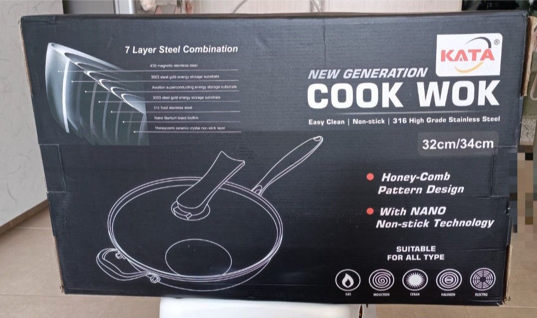 KATA New Generation Cook Wok - 32cm/34cm442406590597058561