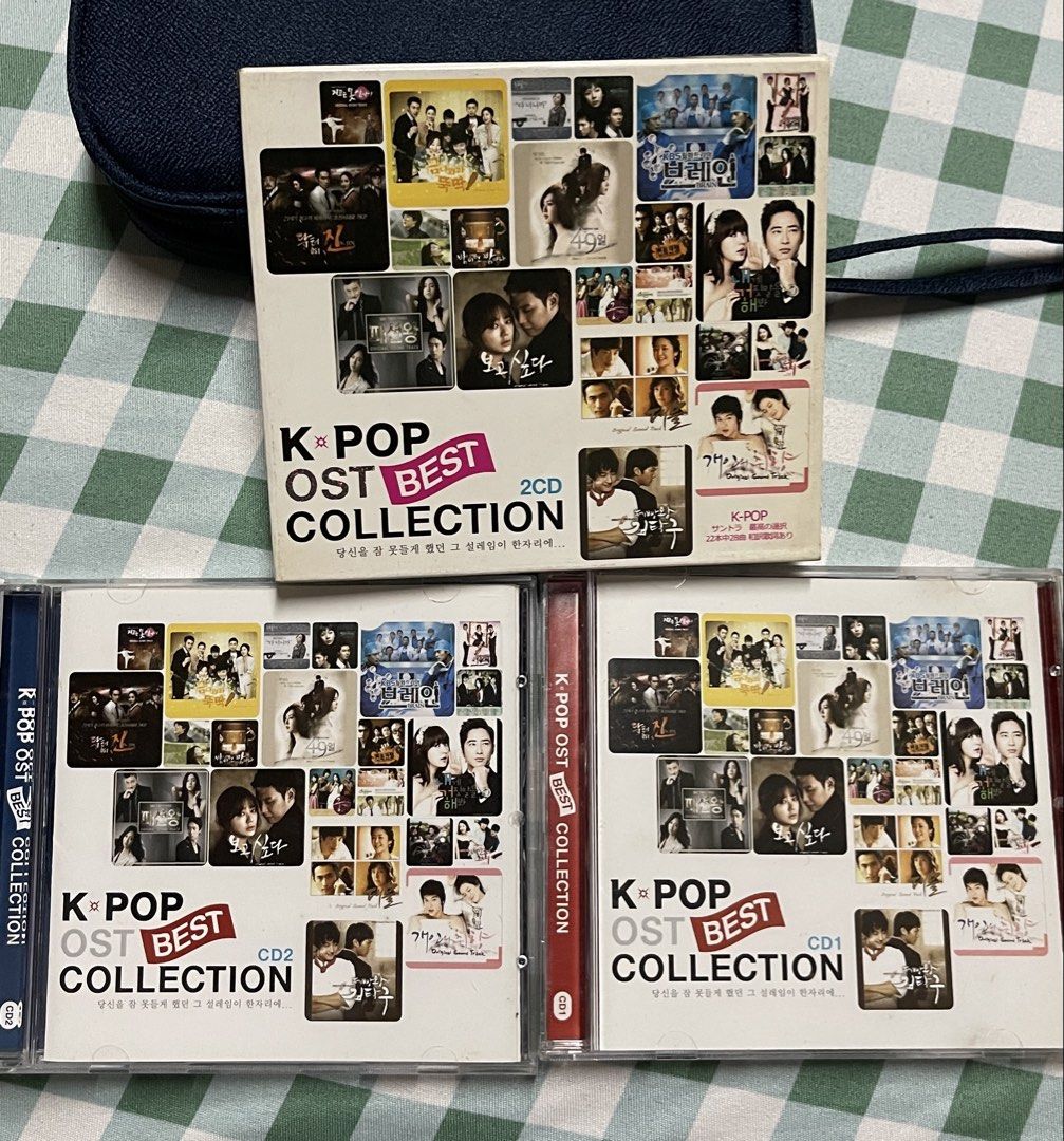 K-Pop OST Best Collection 2CD (AUTHENTIC) (Category: CDs & DVDs) located in Manila. Submitted by akismurabels (Listing ID 1435432303, Image 3). Description: KDRAMA ORIGINAL SOUNDTRACK COLLECTIBLE ITEMS - K-Pop OST Best Collection 2CD set - Includes soundtracks from popular Korean dramas - Original packaging - Features songs from various dramas - Great for K-Pop and K-Drama fans PM if interested pickup by Lalamove mode of payment: gcash .