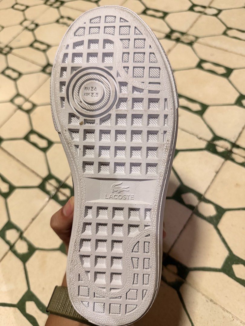 Lacoste Backcourt 125 3 CU Sneakers (Category: Sneakers) located in San Pablo. Submitted by yortle (Listing ID 1435457633, Image 3). Description: - Navy blue Lacoste Backcourt sneakers - Features white laces and sole - Lacoste logo detail - Size: UK 3.5, EUR 36, US 4.5 - Made in Vietnam.