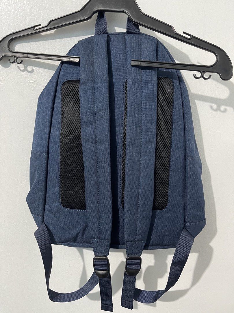 Lacoste Navy Blue Backpack Canvas (Category: Backpacks) located in Quezon City. Submitted by shopmyclutter (Listing ID 1435452705, Image 2). Description: - Navy blue Lacoste backpack - Front zipper pocket - Lacoste logo - Padded straps for comfort - Adjustable straps - Lacoste interior label Dimensions: Length: 15 inches Width: 11 inches GrabExpress or Lalamove only! Based in Metro Manila Delivery fee shouldered by buyer! Location of item: Fairvi