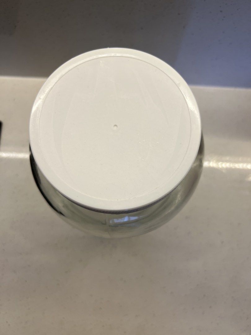 Large Glass Jar with White Lid442183775106508801