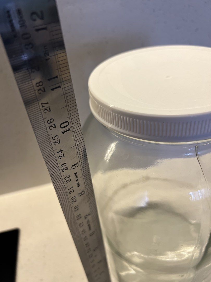 Large Glass Jar with White Lid442183775106508802