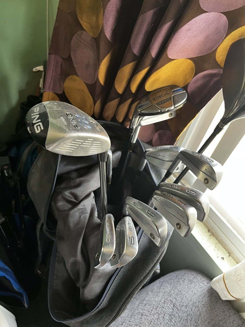 LEFTY GOLF CLUB (Category: Golf) located in Manila. Submitted by pangilinanchino (Listing ID 1435353892, Image 1). Description: Comes with Honma iron set 3i-11i Big bang Driver 3wood 7wood.