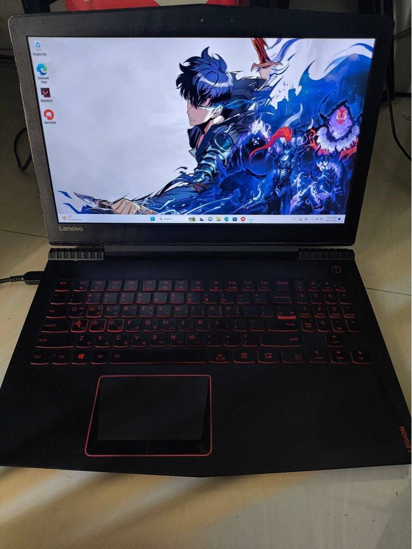 Lenovo Gaming Laptop (Category: Laptops & Notebooks) located in Manila. Submitted by cutipsy (Listing ID 1435433374, Image 1). Description: - Lenovo gaming laptop - Red backlit keyboard - Intel i7-7700HQ CPU - NVIDIA GeForce GTX 1050 GPU - Black exterior - Includes power cable.