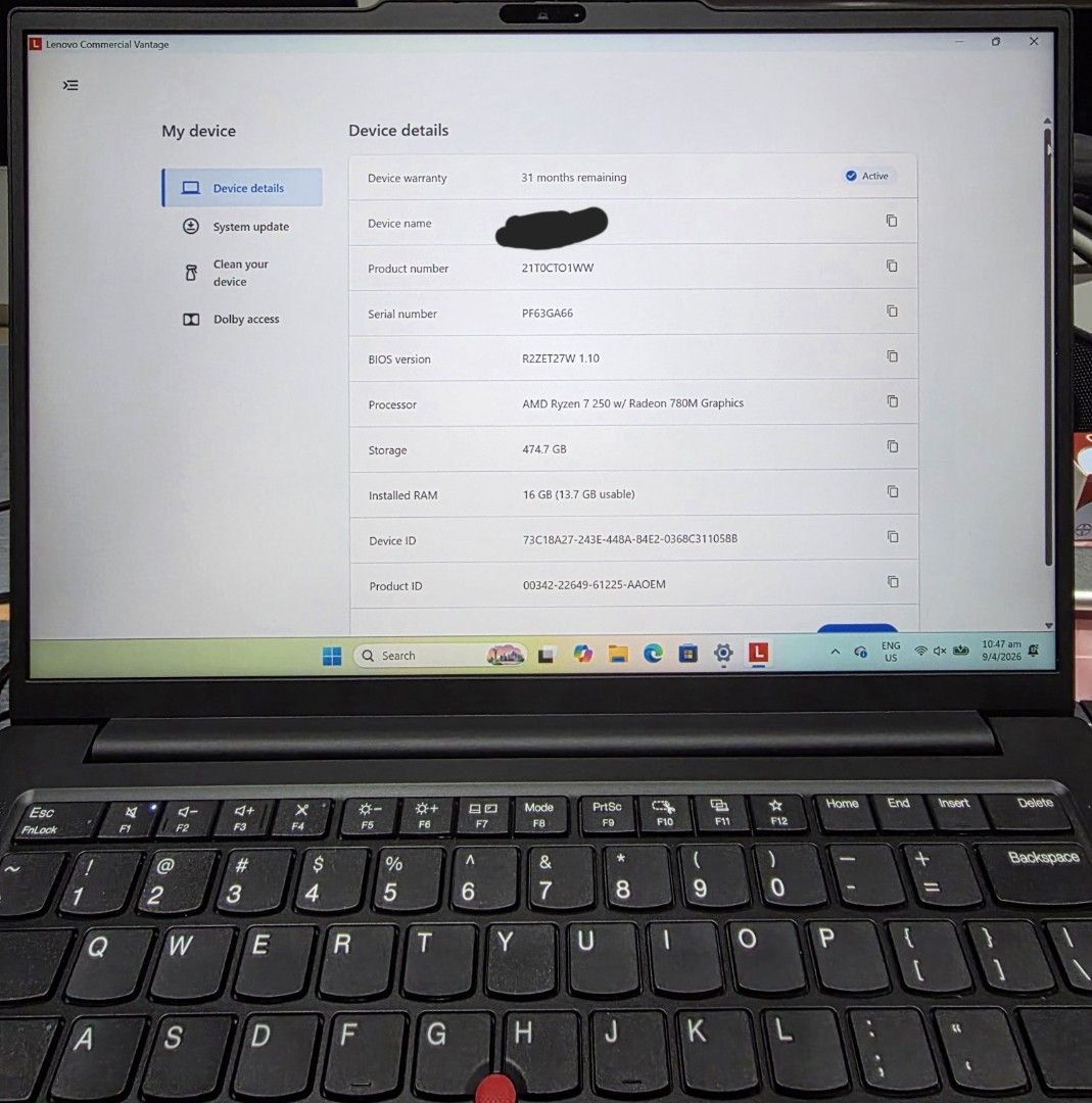 Lenovo Thinkpad E14 Gen 7 -Ryzen 7442652355713443842