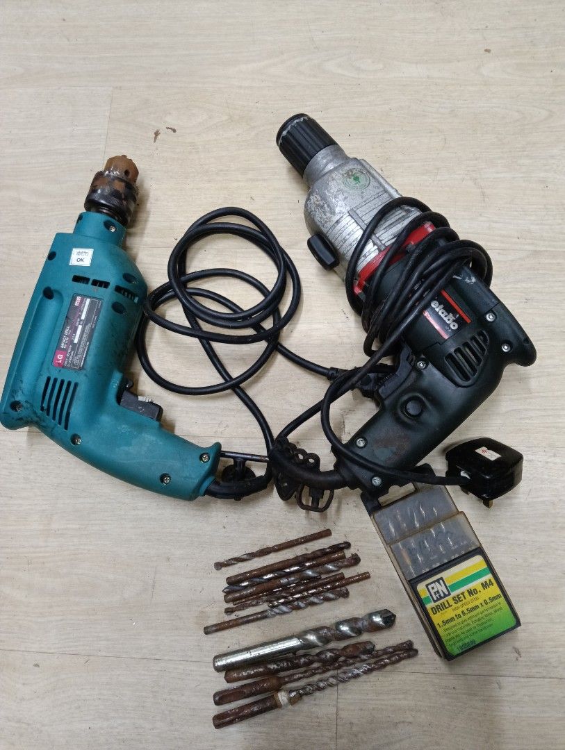 ♥️LG and Metabo Power Drill Set with Drill Bits