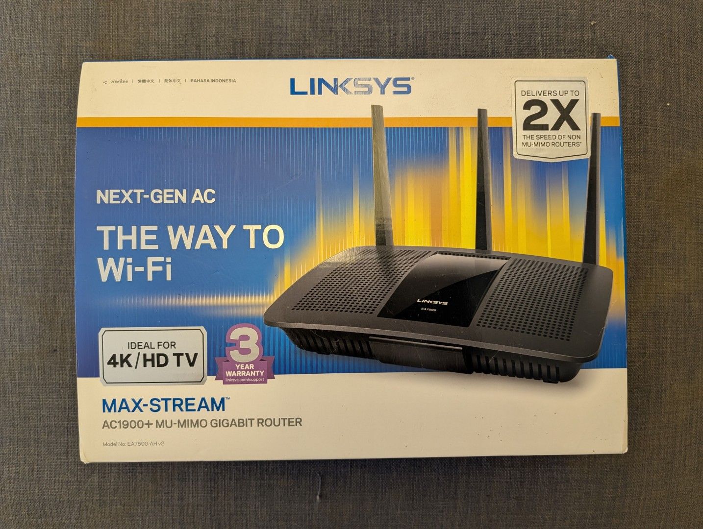 Linksys Max-Stream AC1900+ Gigabit Router441795960143892480