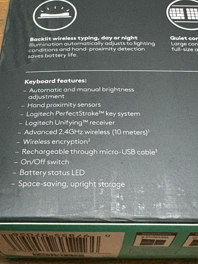 Logitech K800 Illuminated Wireless Keyboard442135441593477123