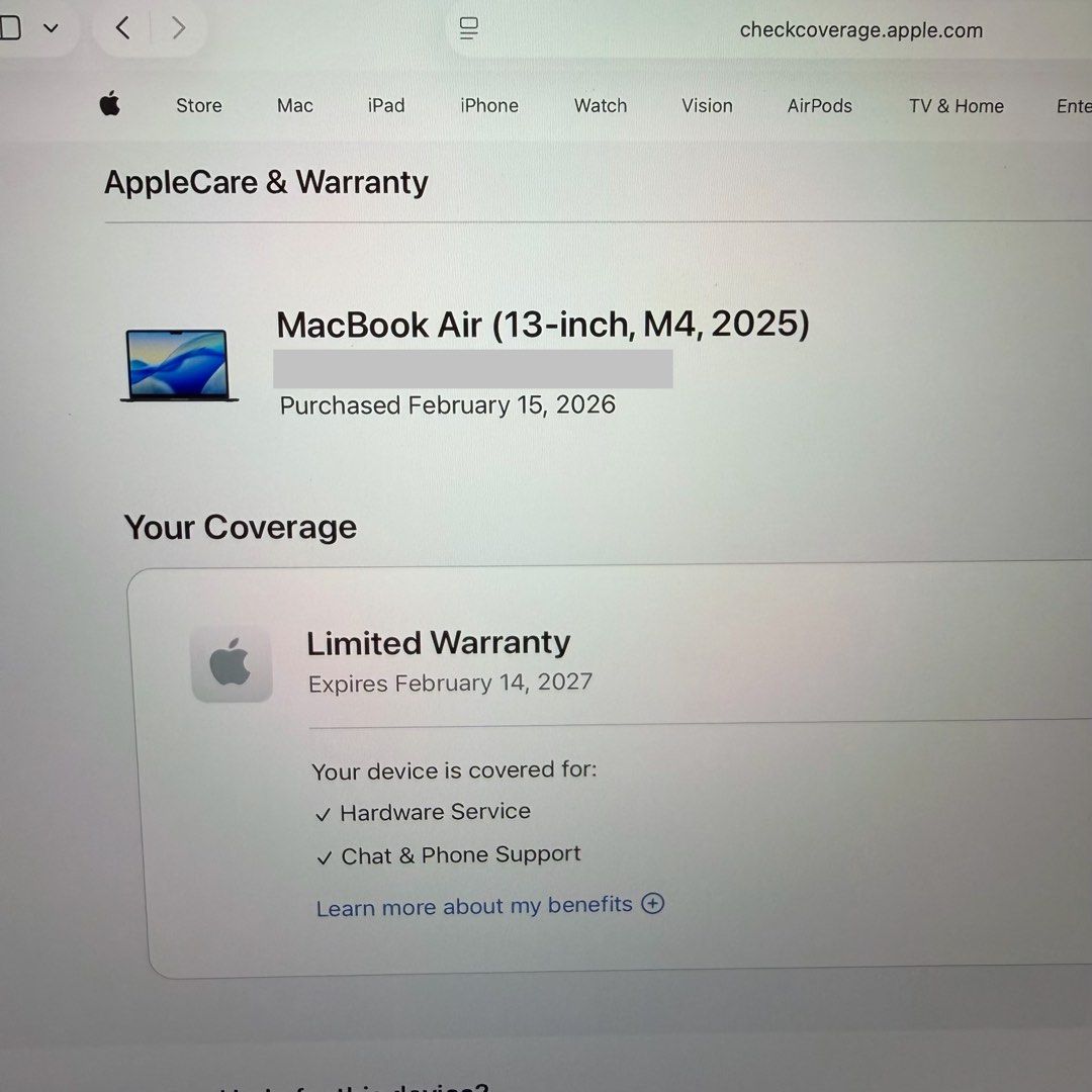2 months old MacBook Air M4 13-inch442341834402058242