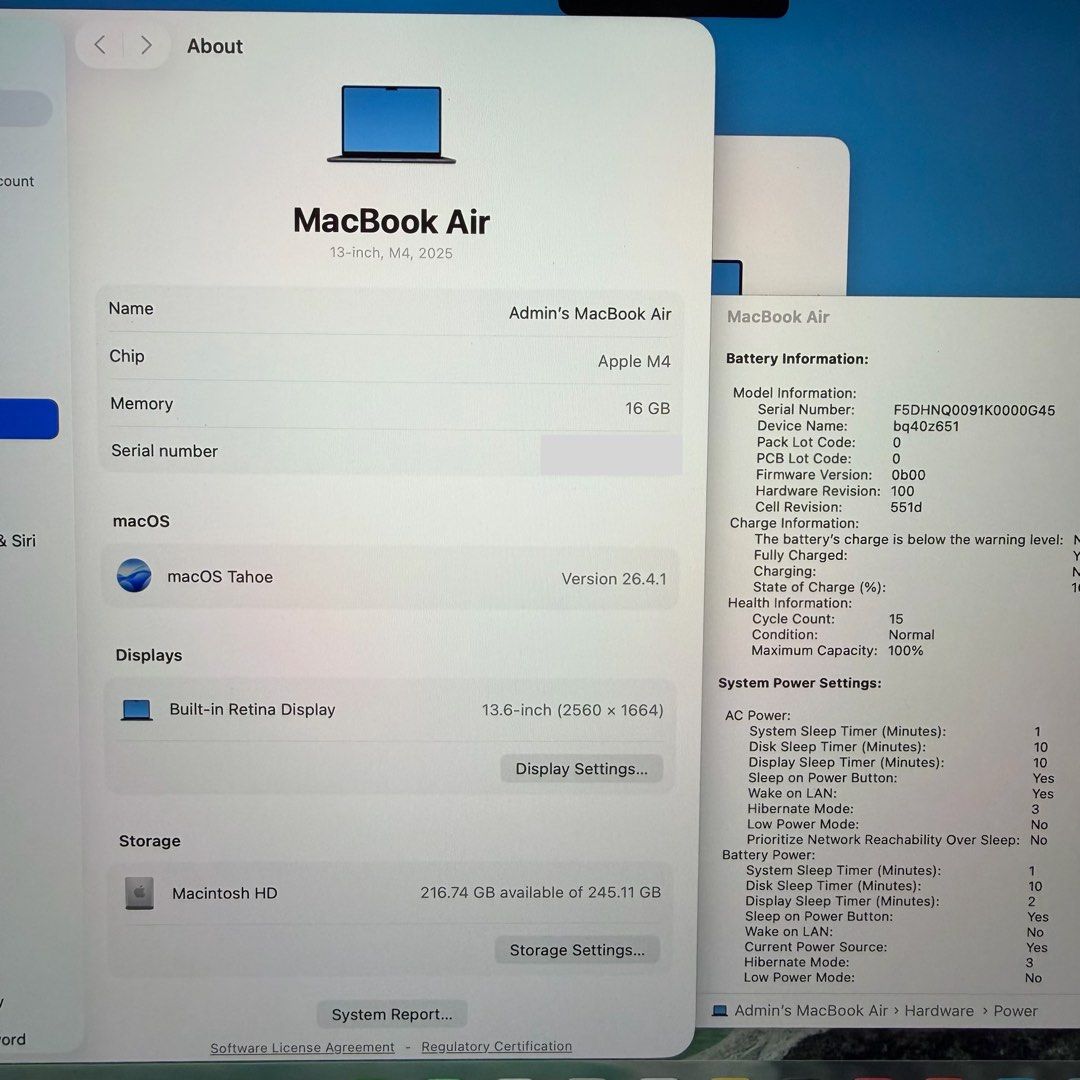 2 months old MacBook Air M4 13-inch442341834402058241
