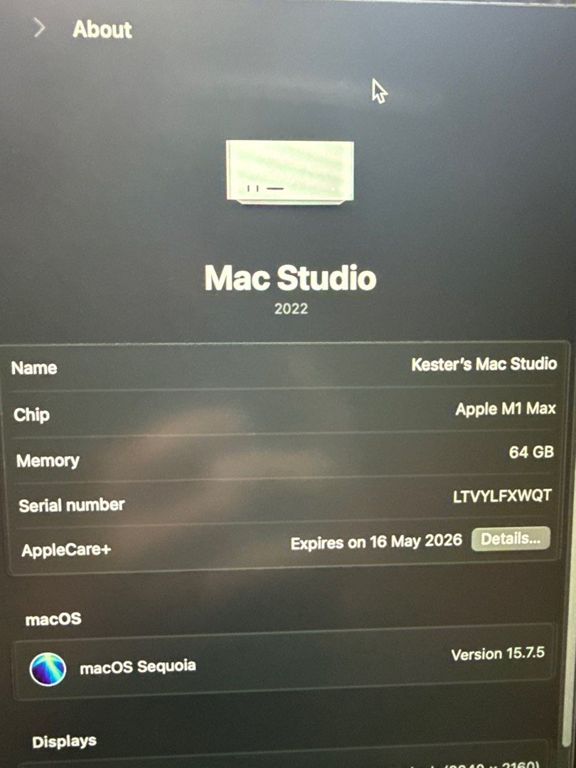 Mac Studio M1 Max 64GB 1TB with Expansion Dock441996151368591362