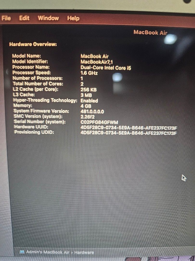 MacBook Air (11-inch, Early 2015)442447739214243846