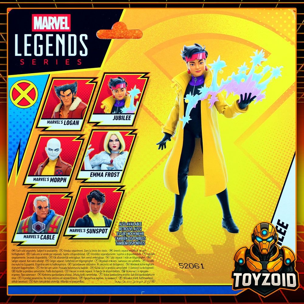 Marvel Legends X-Men 97 Jubilee (Category: Figurines & Statues) located in Manila. Submitted by toyzoid (Listing ID 1435406069, Image 3). Description: On hand. Brand new, sealed. Card in excellent condition. Sold as is. 2450 No Issue 1999 Paint issue - minor paint on nose TERMS & CONDITIONS 1. READ item description first before buying/ordering anything. Please don’t hesitate to ask if you have any questions. 2. Package condition is subjective and