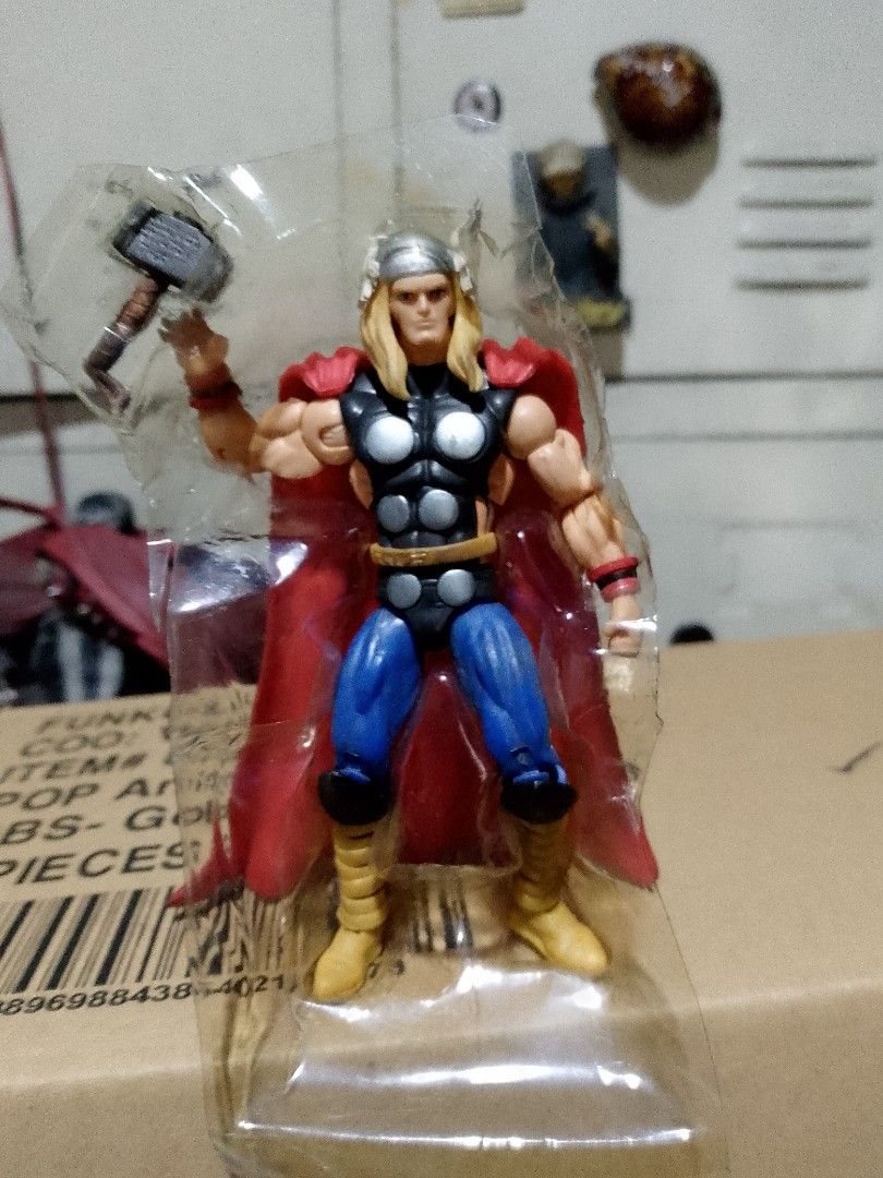 Marvel universe 4inch Thor Action Figure (Category: Figurines & Statues) located in Taguig. Submitted by titus40k (Listing ID 1435463983, Image 1). Description: - Marvel universe 4inch Thor action figure - Brand new, in original packaging - Features Thor with his iconic hammer and red cape - Detailed design with blue pants, yellow boots, and silver helmet - Perfect for Marvel collectors! brandnew in clamshell, pick up only thru grab/lalamove.