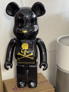 BEARBRICK x Mastermind Japan Chrome BE@RBRICK 1000% Silver MMJ