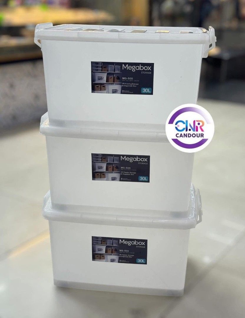 Megabox 30l (Category: Storage Boxes & Baskets) located in Manila. Submitted by minidivisoria (Listing ID 1435518168, Image 3). Description: 30L mega box.