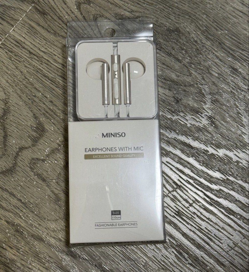 Miniso Earphones with Mic - Brand New
