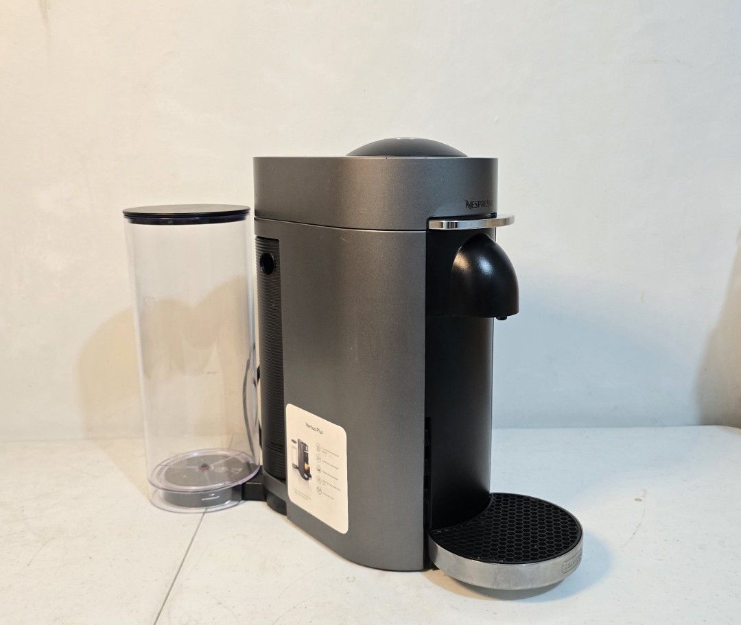 Nespresso Vertuo Plus Espresso Machine (Category: Coffee Machines & Makers) located in Rizal. Submitted by potato_corner (Listing ID 1435511226, Image 3). Description: Nespresso Vertuo Plus Australian mall pull out Used as demo unit 220V No box Complete Accesories.