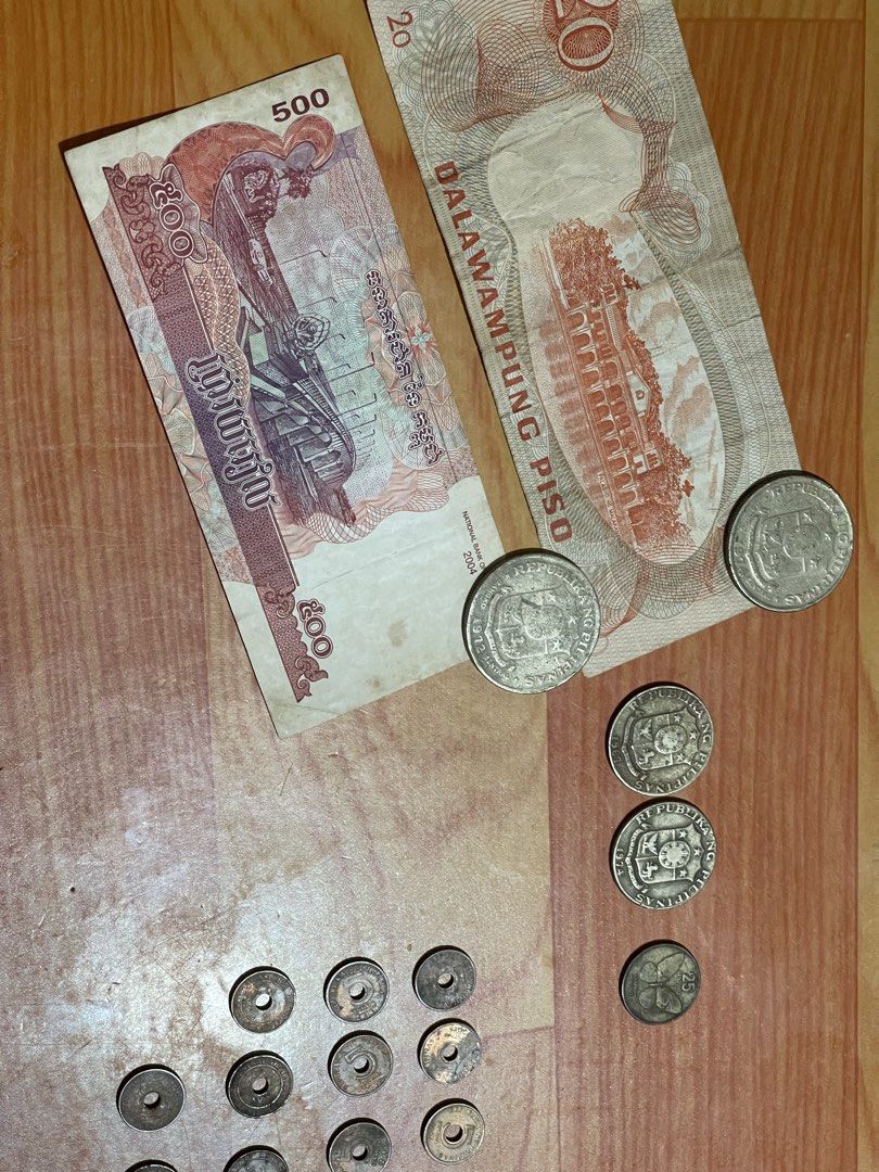 Old money bill and coins (Category: Currency) located in Taguig. Submitted by pureearth.75dd6c (Listing ID 1435471140, Image 3). Description: -old paper money and coins -20 peso bill and 500 cambodian bill plus Ph old coins. For take it all for 2500 Meet up: Bicutan area.