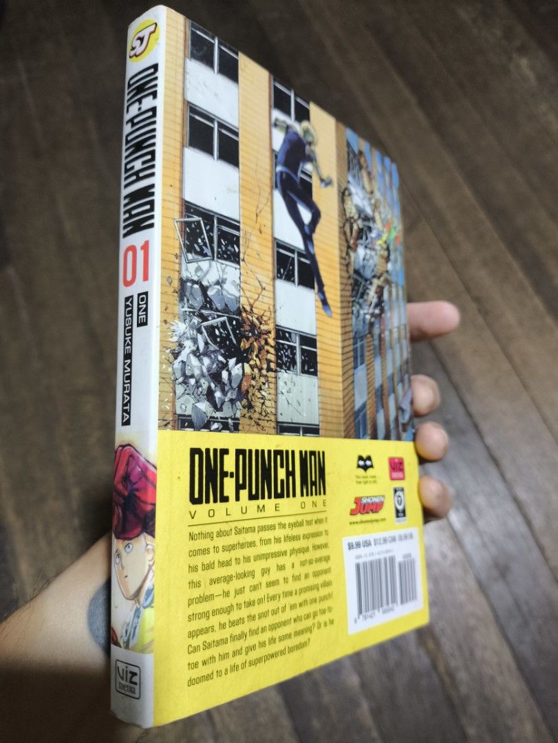 One-Punch Man Volume 1 (Category: Comics & Manga) located in Quezon City. Submitted by sejleon (Listing ID 1435414030, Image 2). Description: - One-Punch Man Volume 1 manga - Features Saitama on the cover - Includes Genos and other characters - Published by Viz Media.