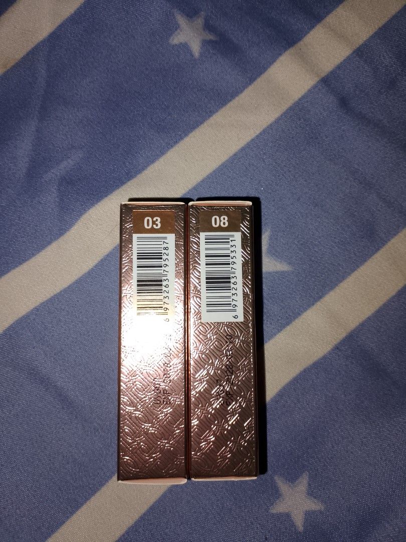 O.TWO.O Hydrating Satin Lipstick (Category: Makeup) located in Batangas. Submitted by agfdc (Listing ID 1435486603, Image 2). Description: (1 of each shade) O.TWO.O lipsticks - Shades: 03 Chestnuts and 08 Red Rose -Unselead but unused Yes, legit and orig sya. No to fake tayo girlies Pm lang if may katanungan. Willing din magsend ng ids :)) .